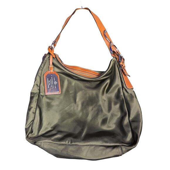 Lauren Ralph Lauren Handbags - Lauren Ralph Lauren Shoulder Bag Womens Large Leather Trim Satchel Purse
